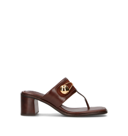 SCHUTZ Sandalo donna marrone in pelle