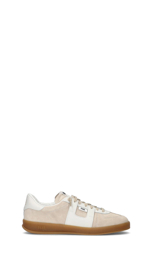 P448 Sneaker uomo sabbia in suede