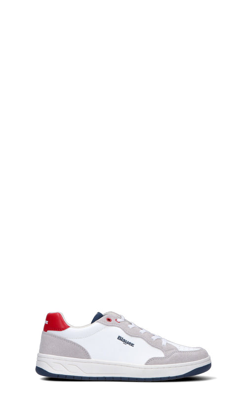 BLAUER Sneaker ragazzo/a bianca in pelle