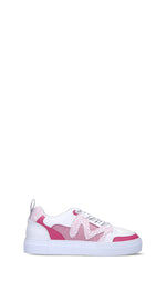 MANILA GRACE Sneaker donna bianca/rosa in pelle
