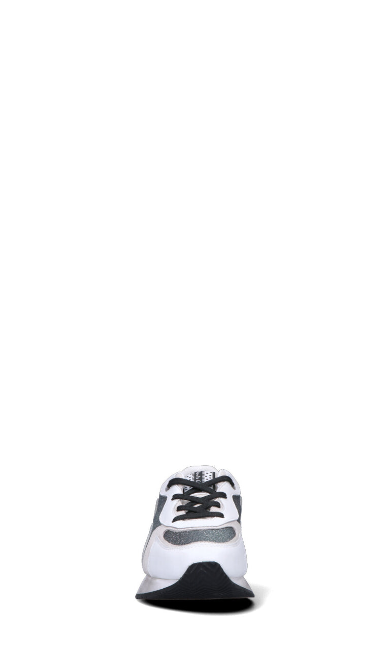 MANILA GRACE Sneaker donna bianca/argento in pelle