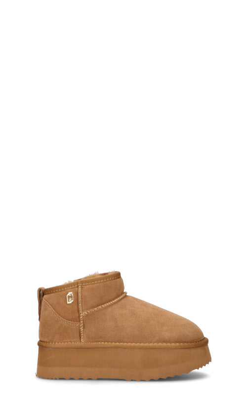 LIU JO Stivaletto pelo donna cognac in suede