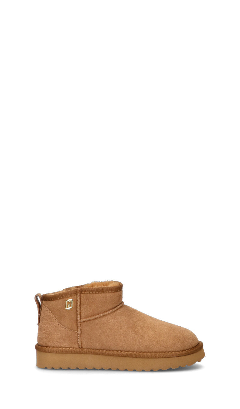 LIU JO Stivaletto pelo donna cognac in suede