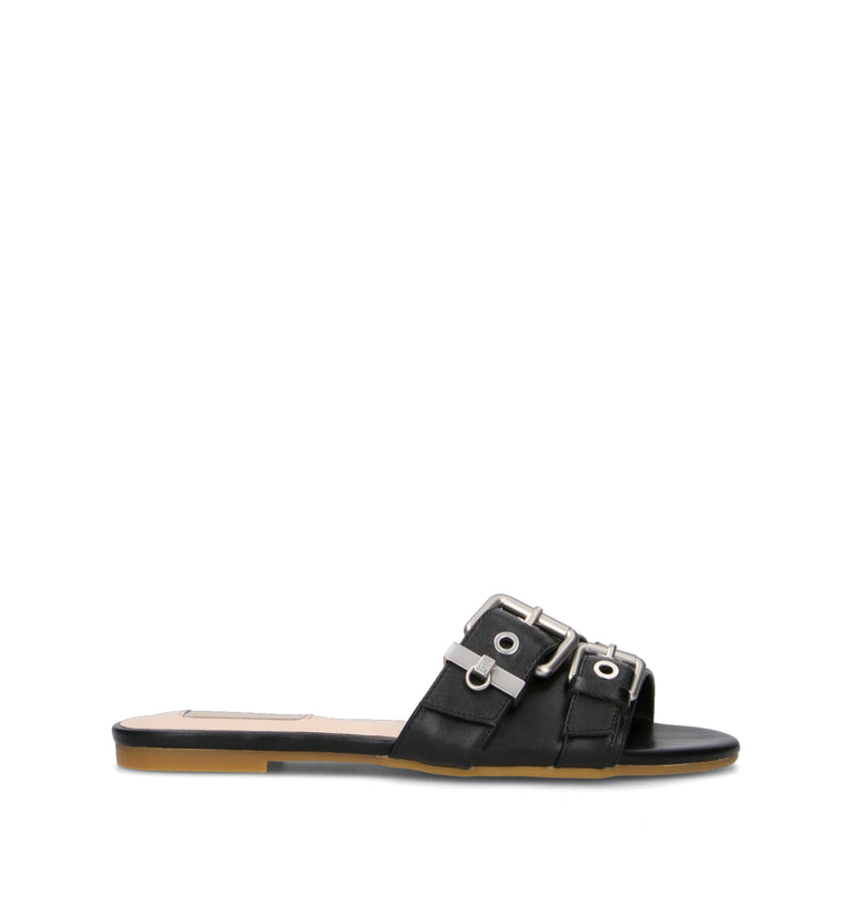 LIU JO Ciabatta donna nera in pelle
