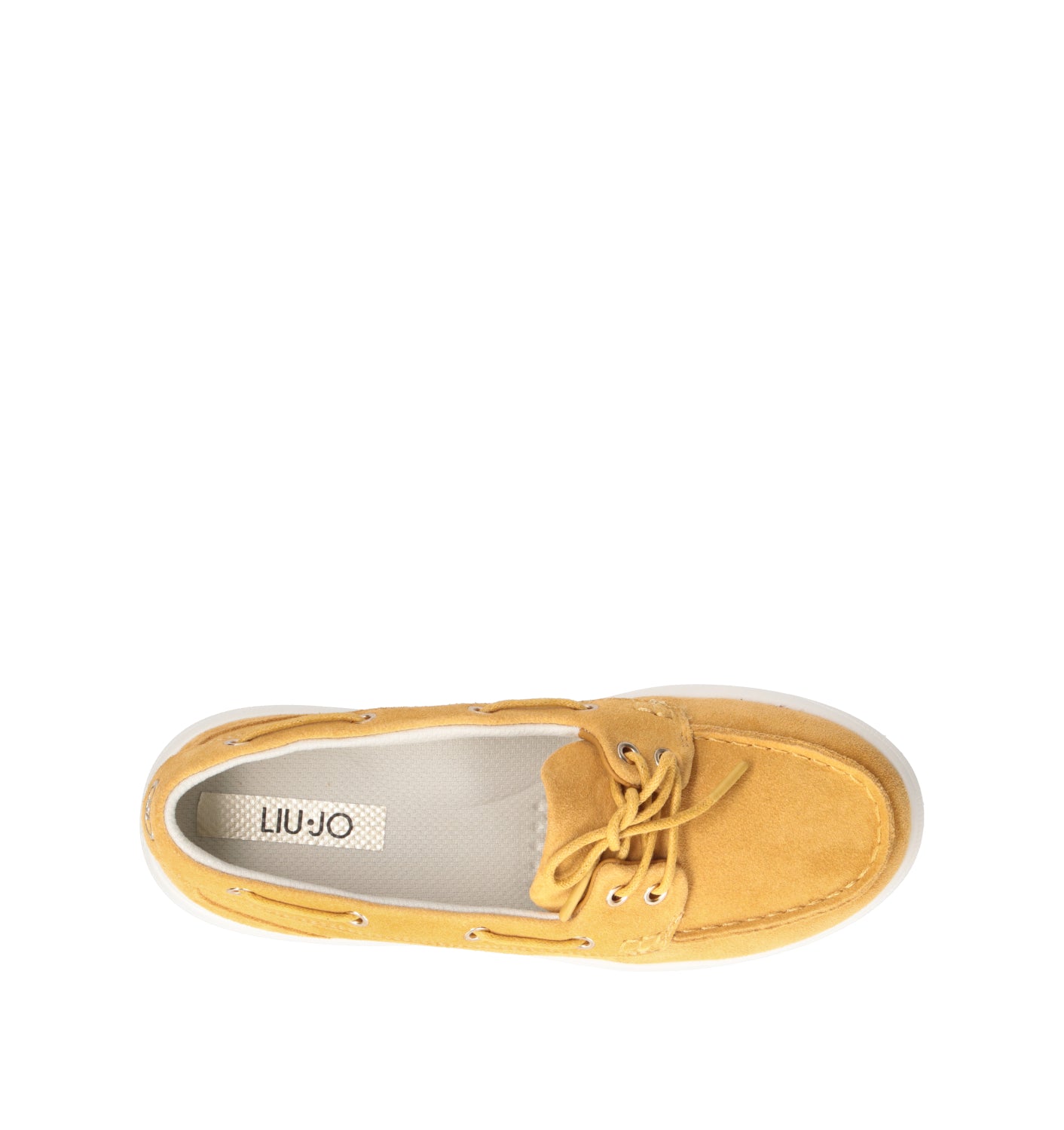 LIU JO Scarpa barca donna gialla in suede