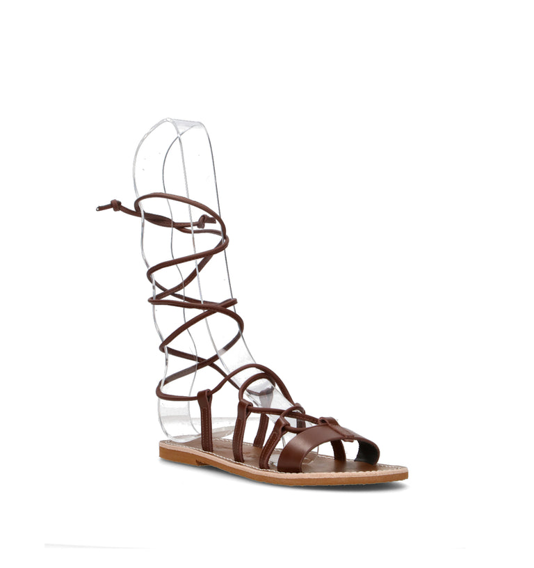 LE SALENTINE Sandalo donna testa di moro in pelle