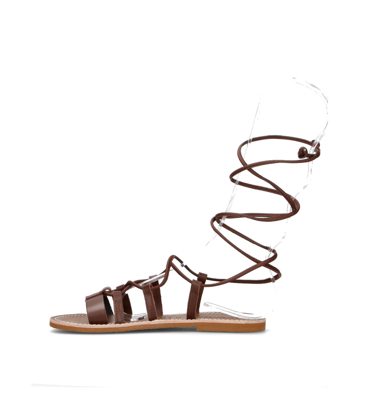 LE SALENTINE Sandalo donna testa di moro in pelle