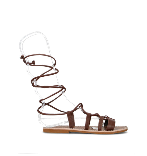 LE SALENTINE Sandalo donna testa di moro in pelle