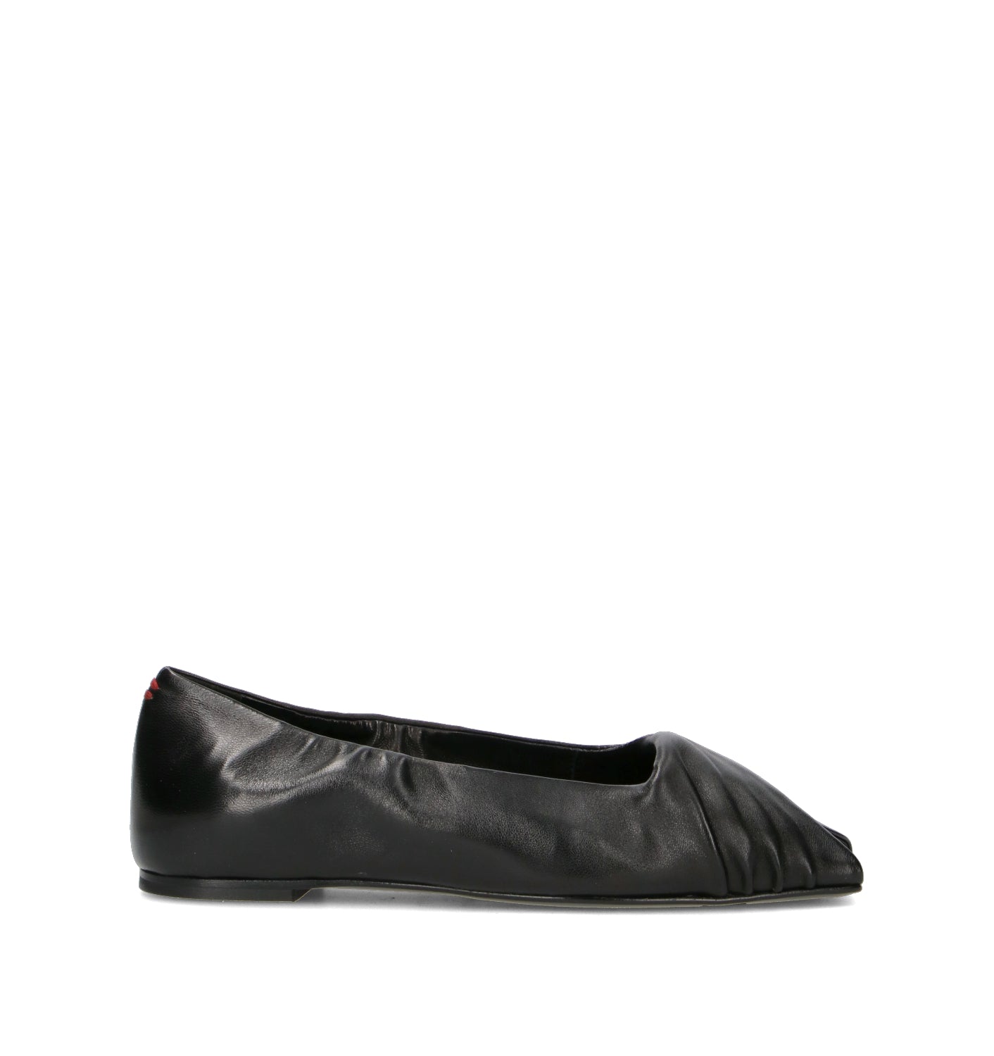 HALMANERA Ballerina donna nera in pelle