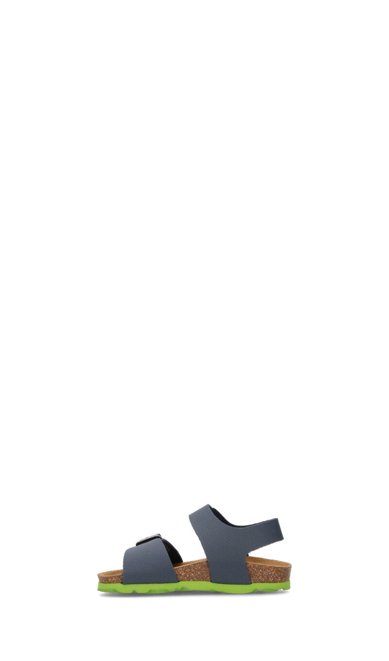 GRUNLAND Sandalo bambina blu/lime