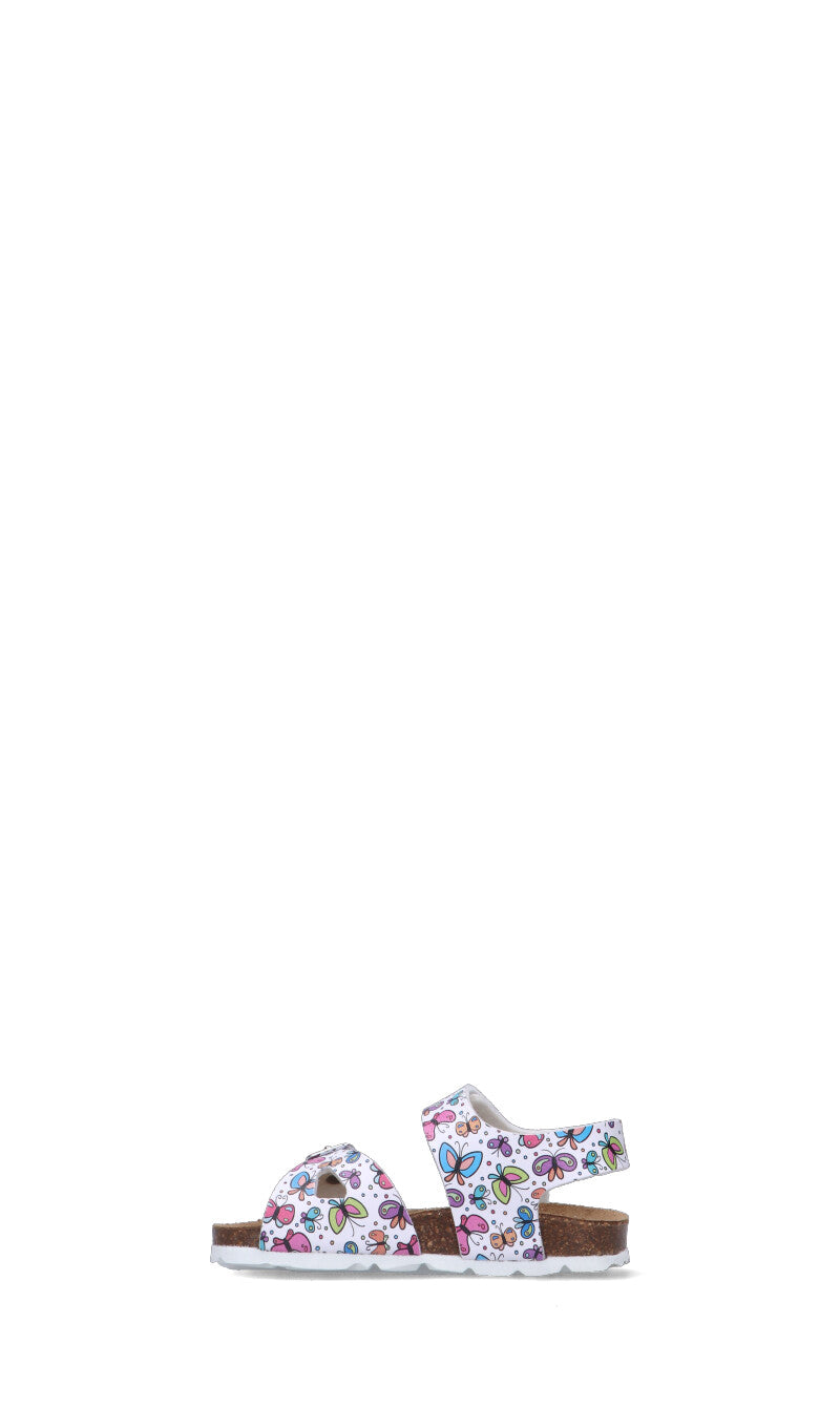 GRUNLAND Sandalo bimba bianco/multicolor