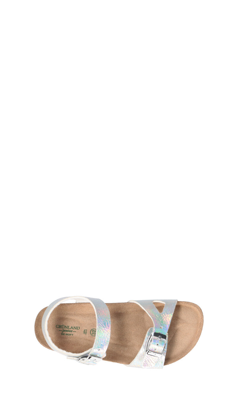 GRUNLAND Sandalo bimba iridescente