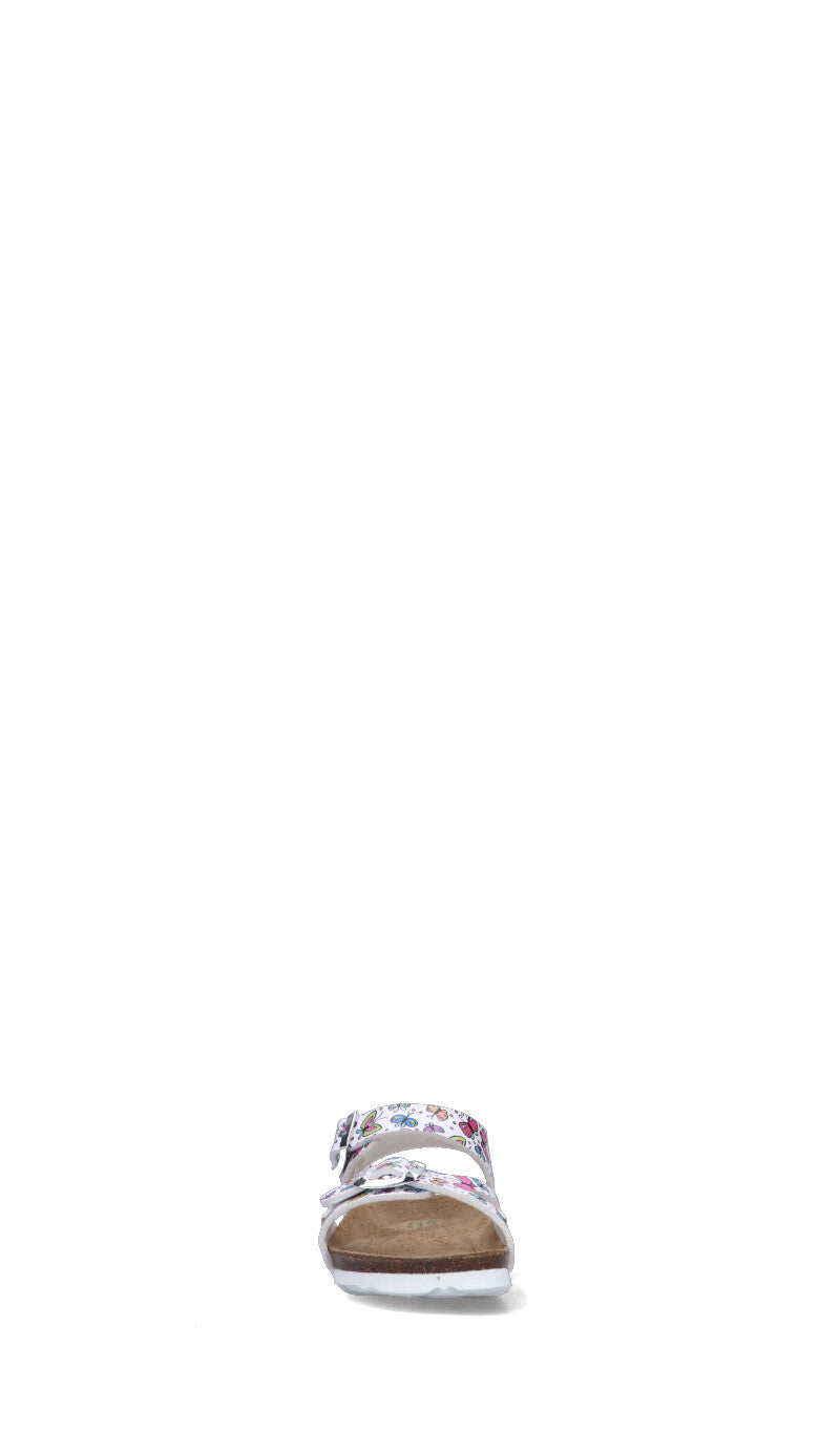 GRUNLAND Sandalo bimba bianco/multicolor