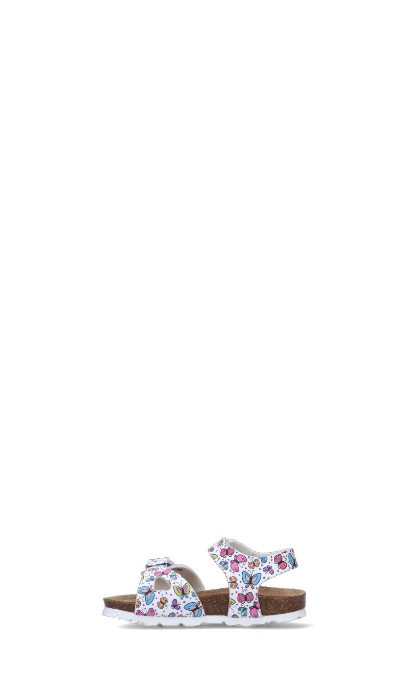 GRUNLAND Sandalo bimba bianco/multicolor