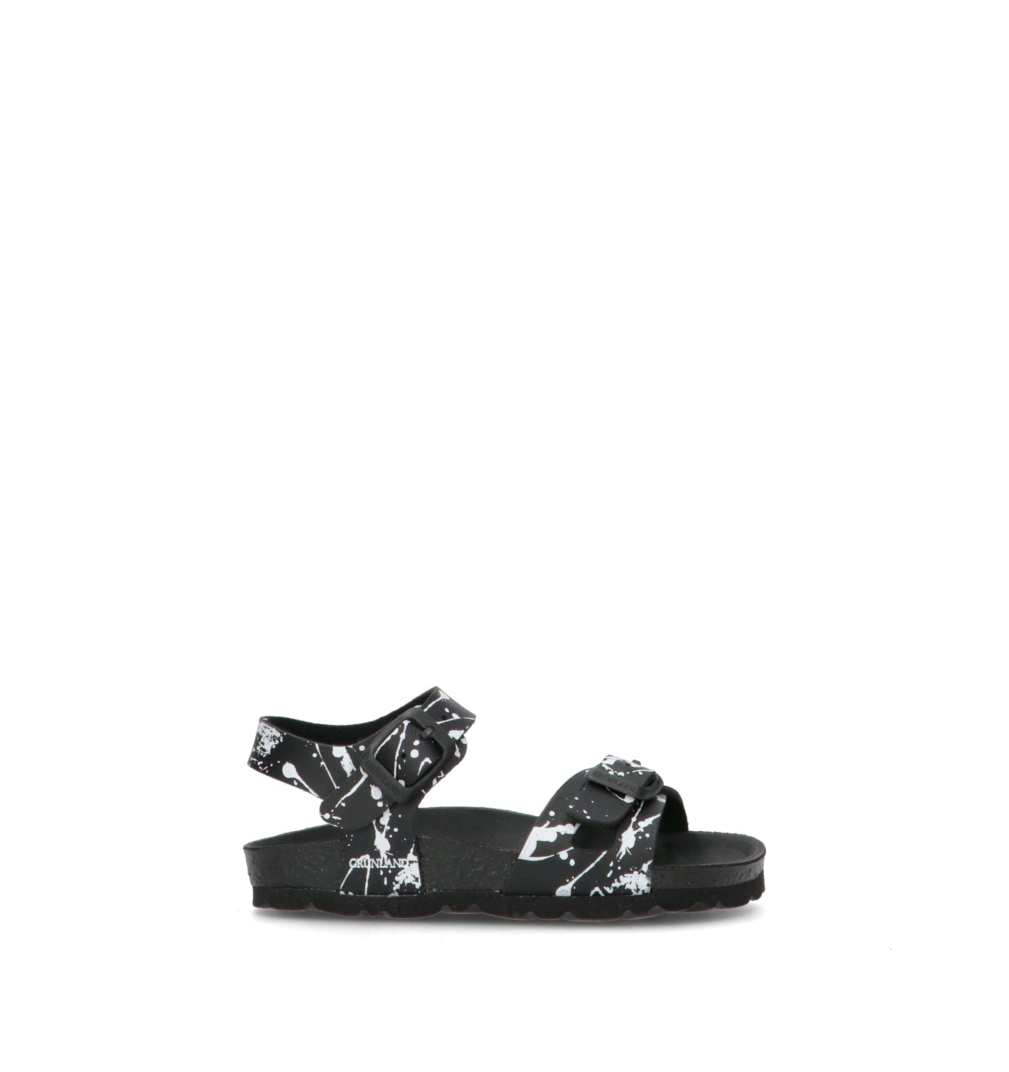 GRUNLAND Sandalo bimba nero