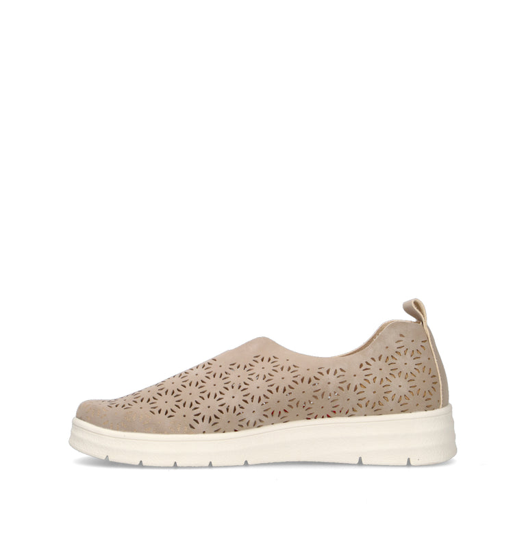 GRUNLAND Scarpa comfort donna taupe