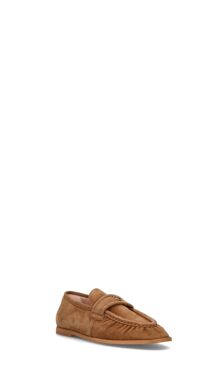 PINKO Mocassino donna marrone in suede