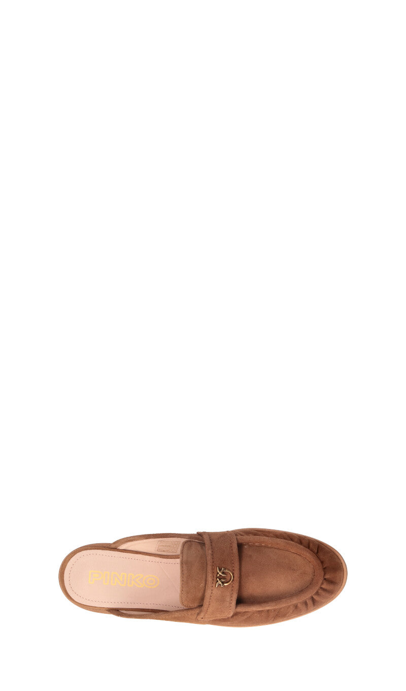 PINKO Sabot donna marrone in suede