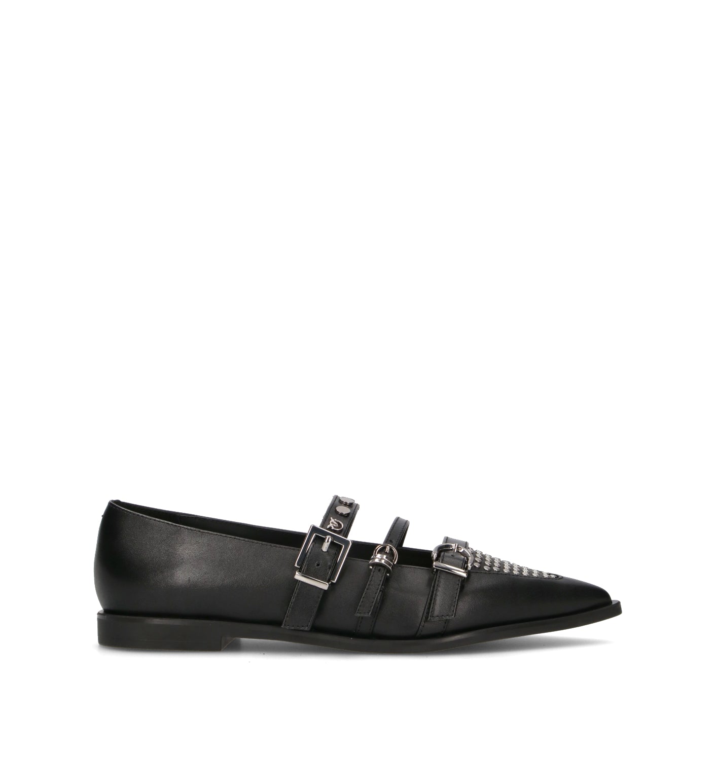 PINKO Ballerina donna nera in pelle