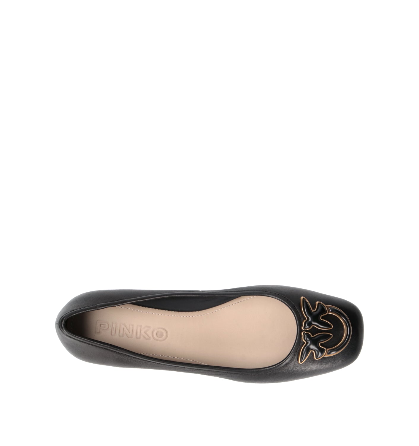 PINKO Ballerina donna nera in pelle