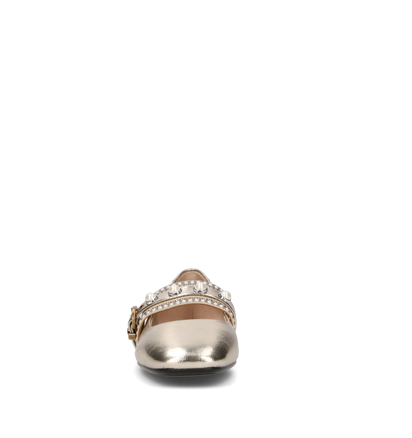 PINKO Ballerina donna platino in pelle