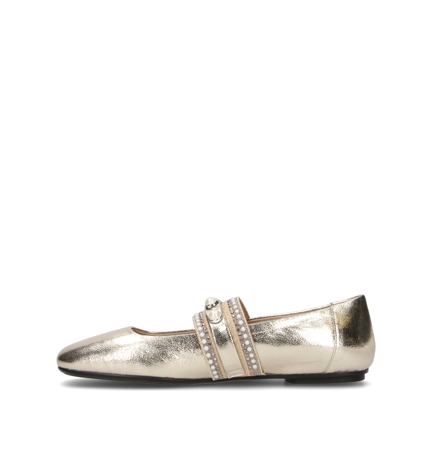 PINKO Ballerina donna platino in pelle