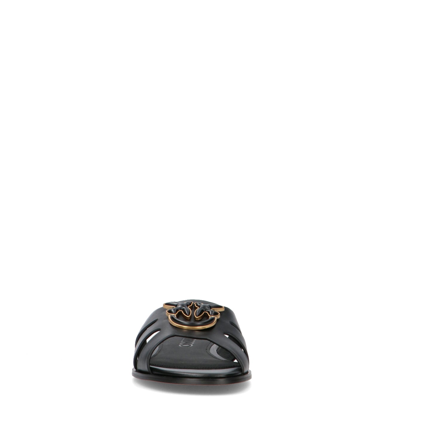 PINKO Ciabatta donna nera in pelle