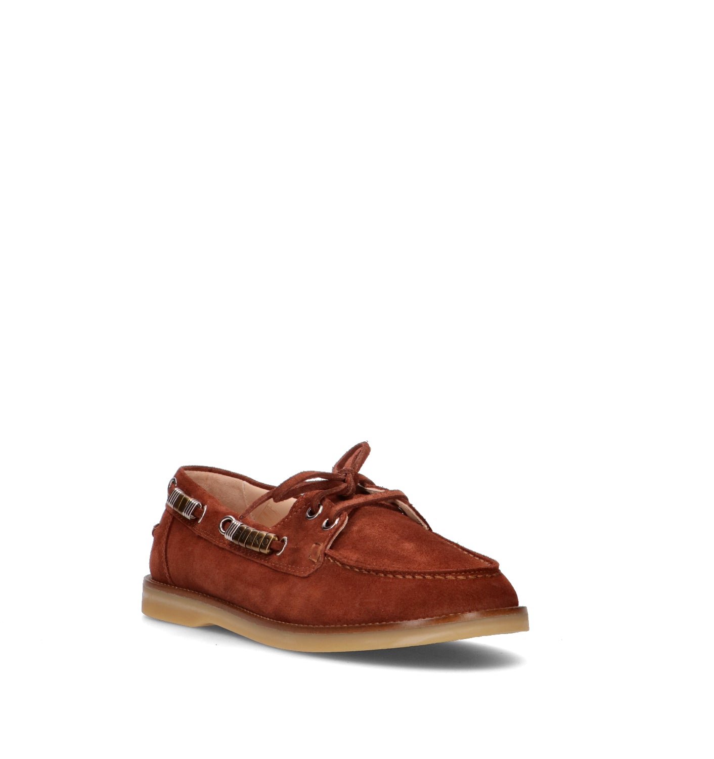 PINKO Scarpa barca donna marrone in suede