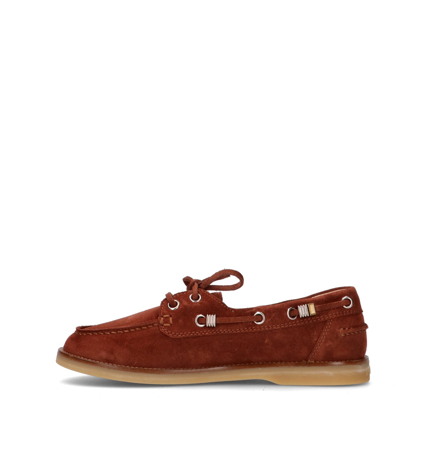 PINKO Scarpa barca donna marrone in suede