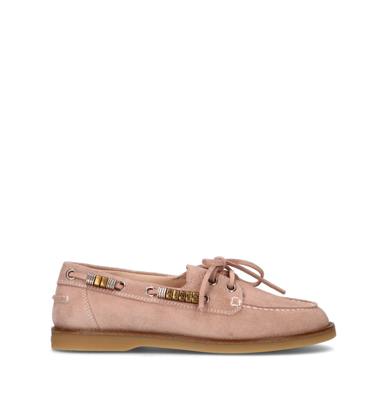 PINKO Scarpa barca donna rosa in suede