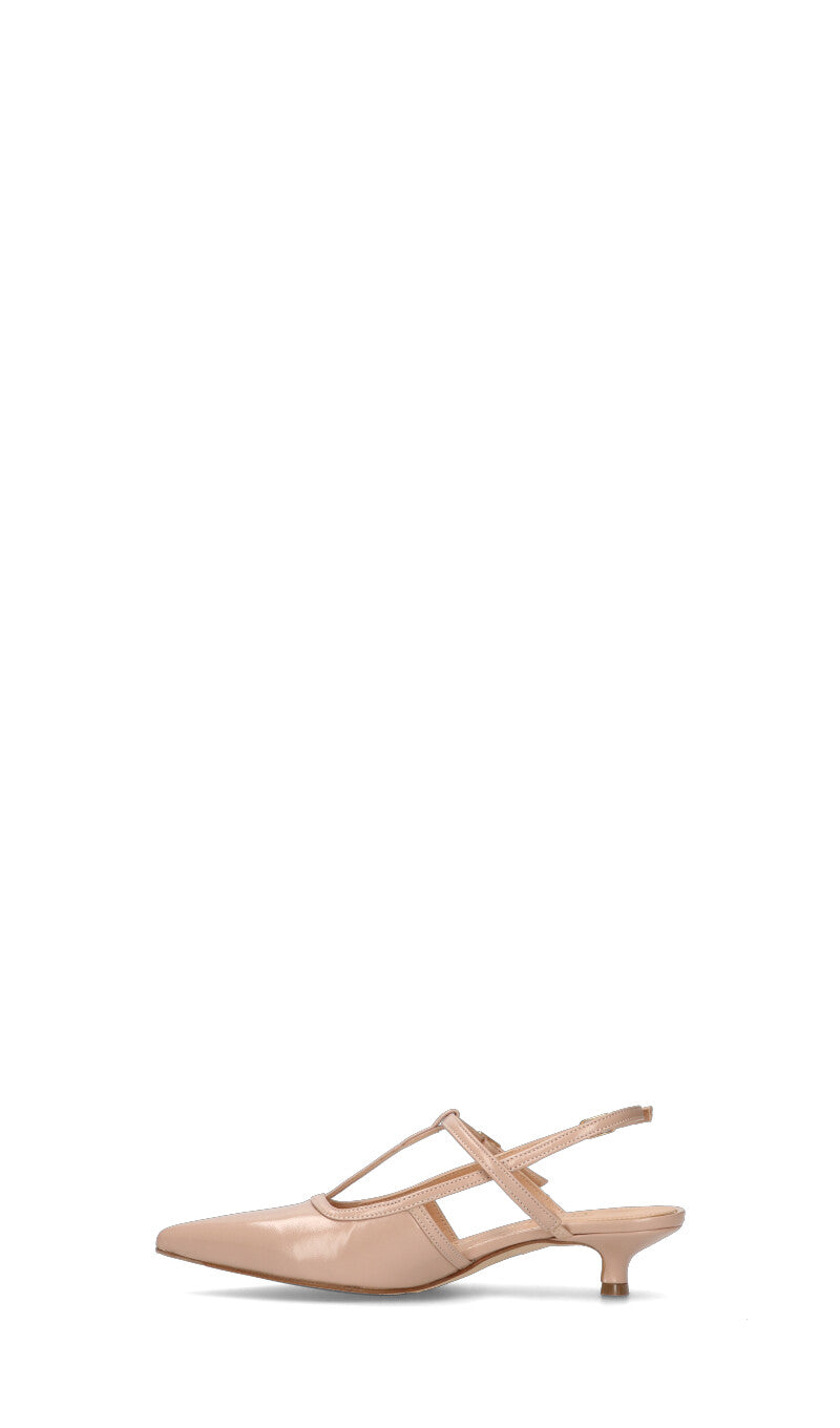 THE SELLER Slingback donna cipria in pelle