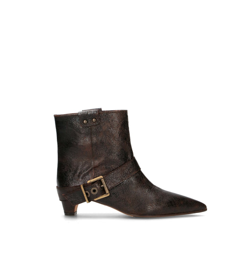 THE SELLER Tronchetto donna marrone in pelle