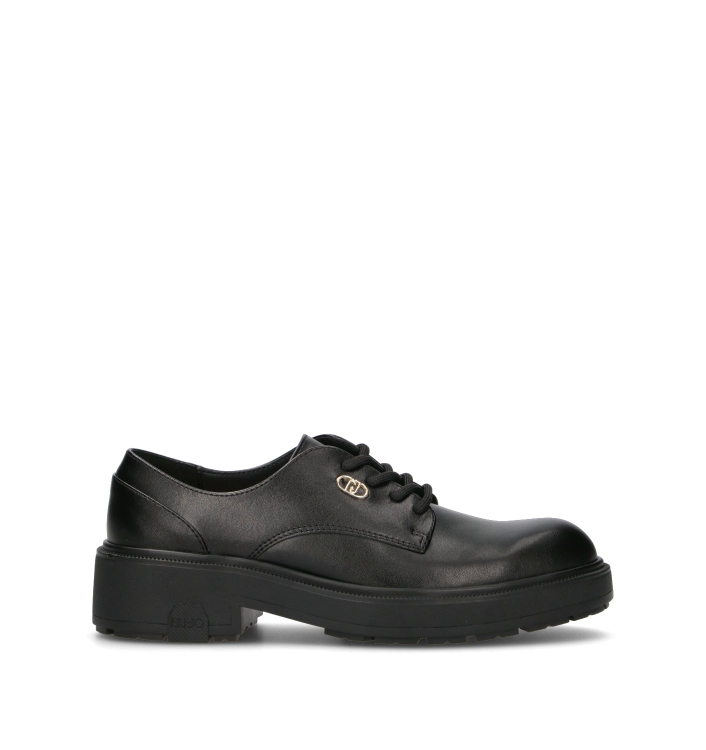 LIU JO Stringata donna nera in pelle