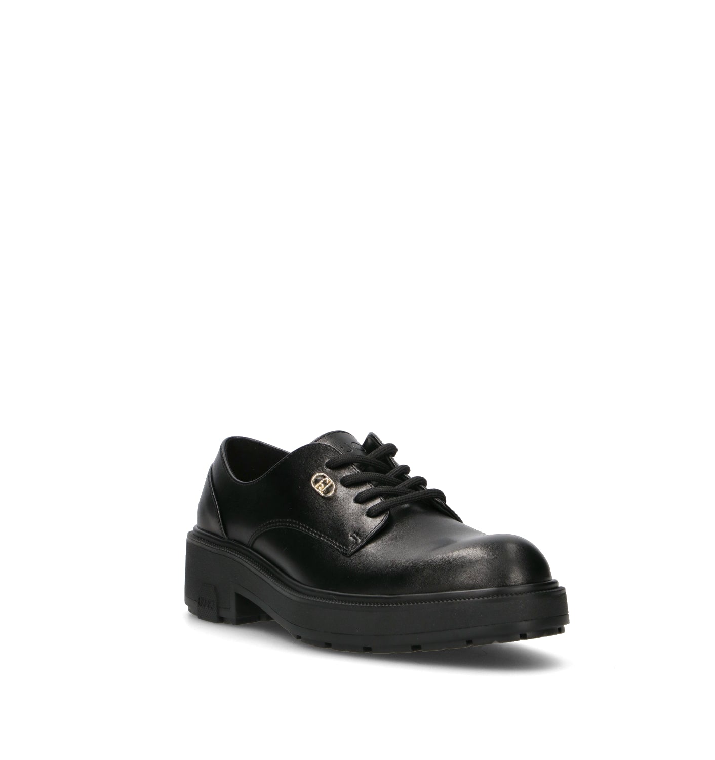 LIU JO Stringata donna nera in pelle