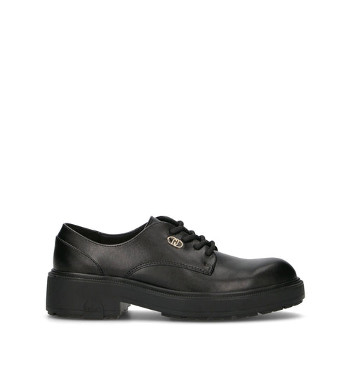 LIU JO Stringata donna nera in pelle