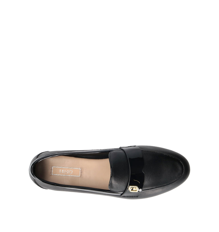 LIU JO Mocassino donna nero in pelle