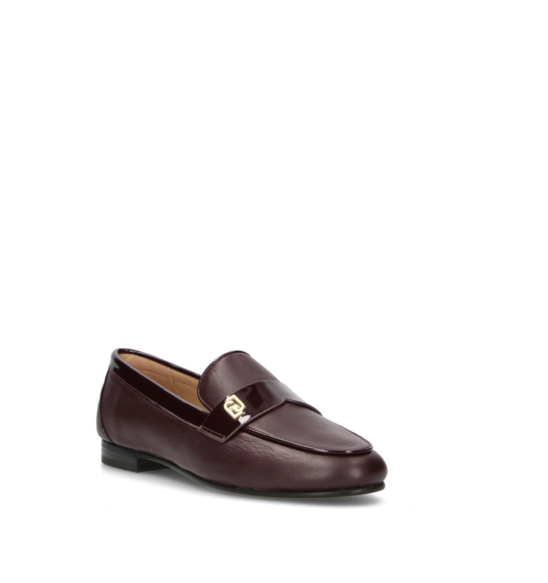 LIU JO Mocassino donna bordeaux in pelle