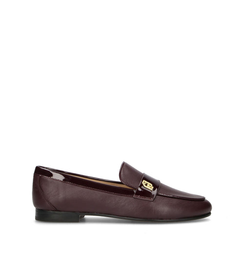 LIU JO Mocassino donna bordeaux in pelle