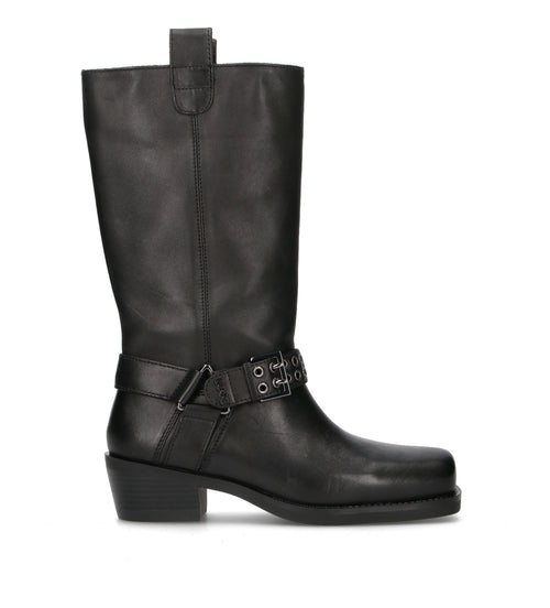 LIU JO Stivale donna nero in pelle