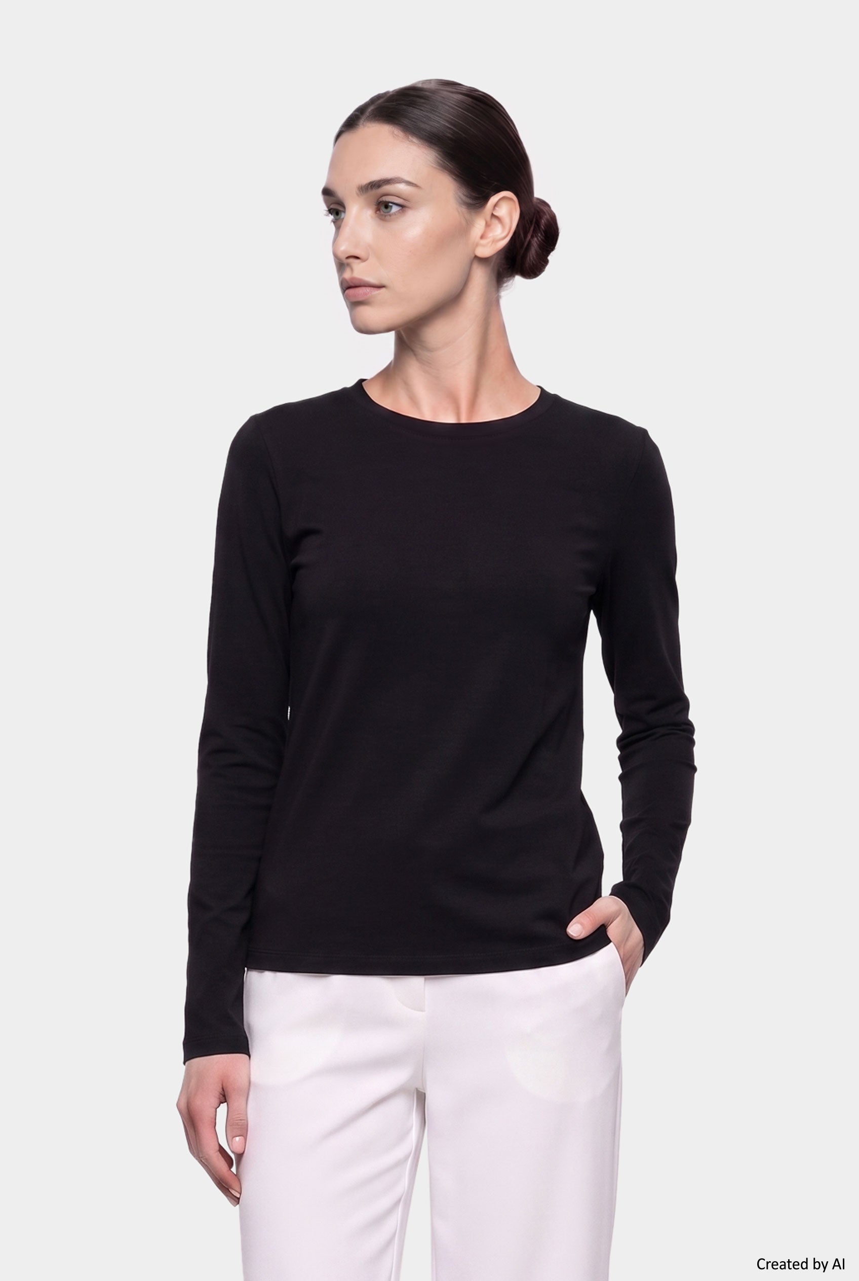 EASY PEASY Maglia donna nera