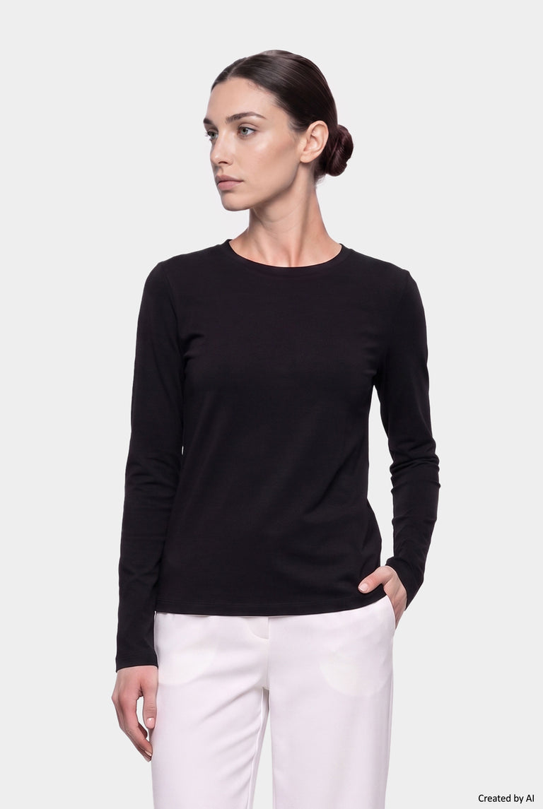 EASY PEASY Maglia donna nera