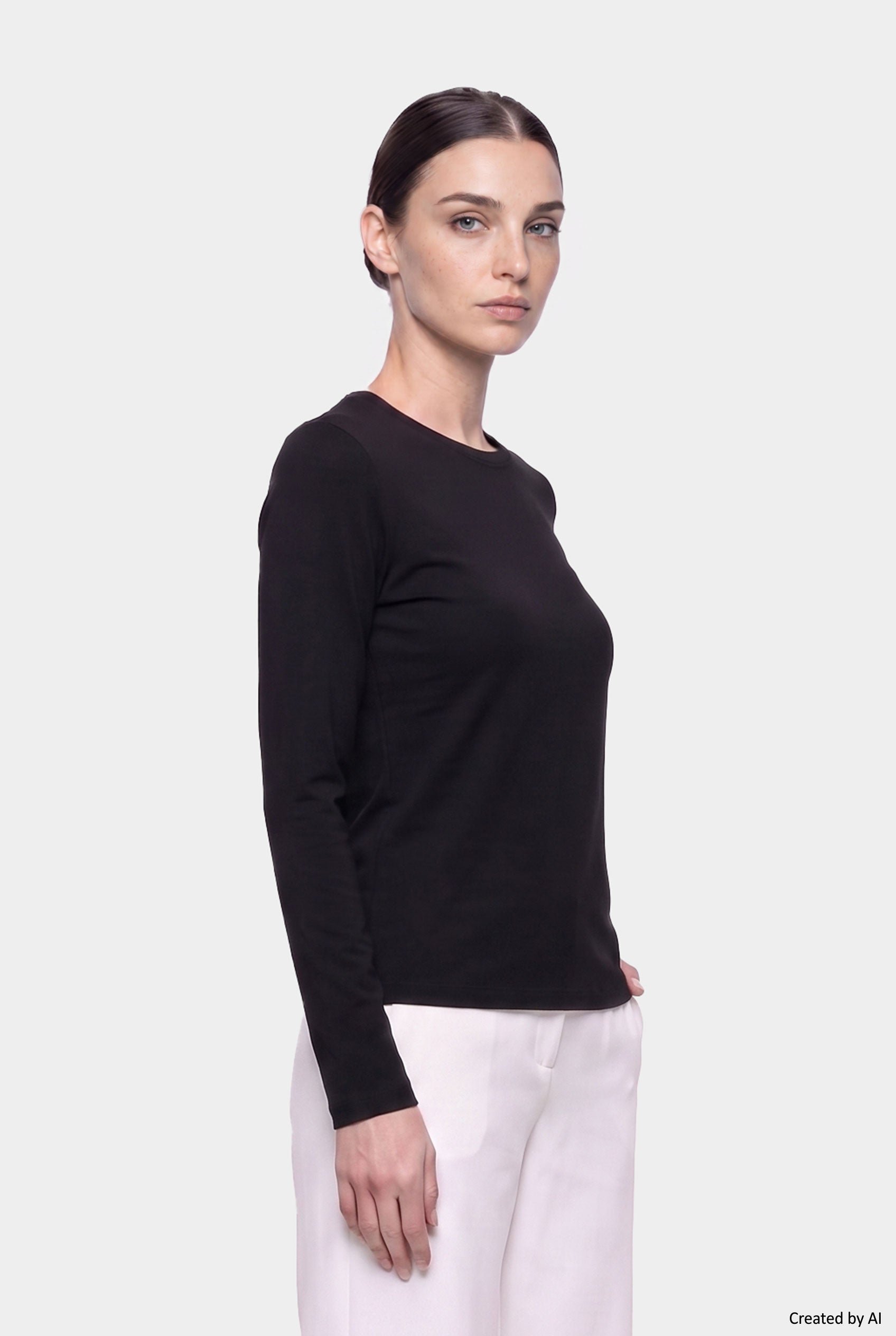 EASY PEASY Maglia donna nera