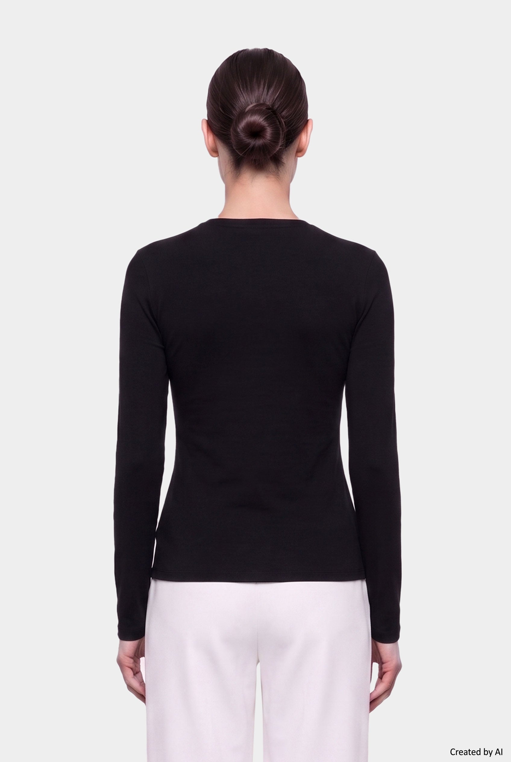 EASY PEASY Maglia donna nera