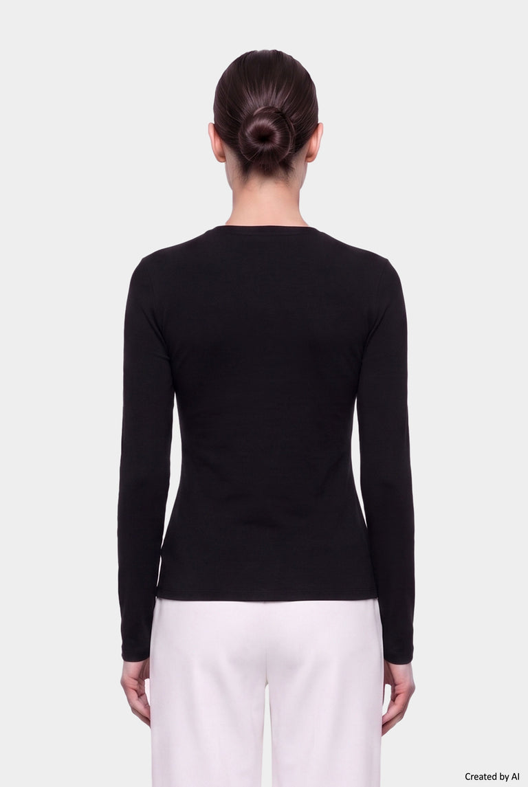EASY PEASY Maglia donna nera