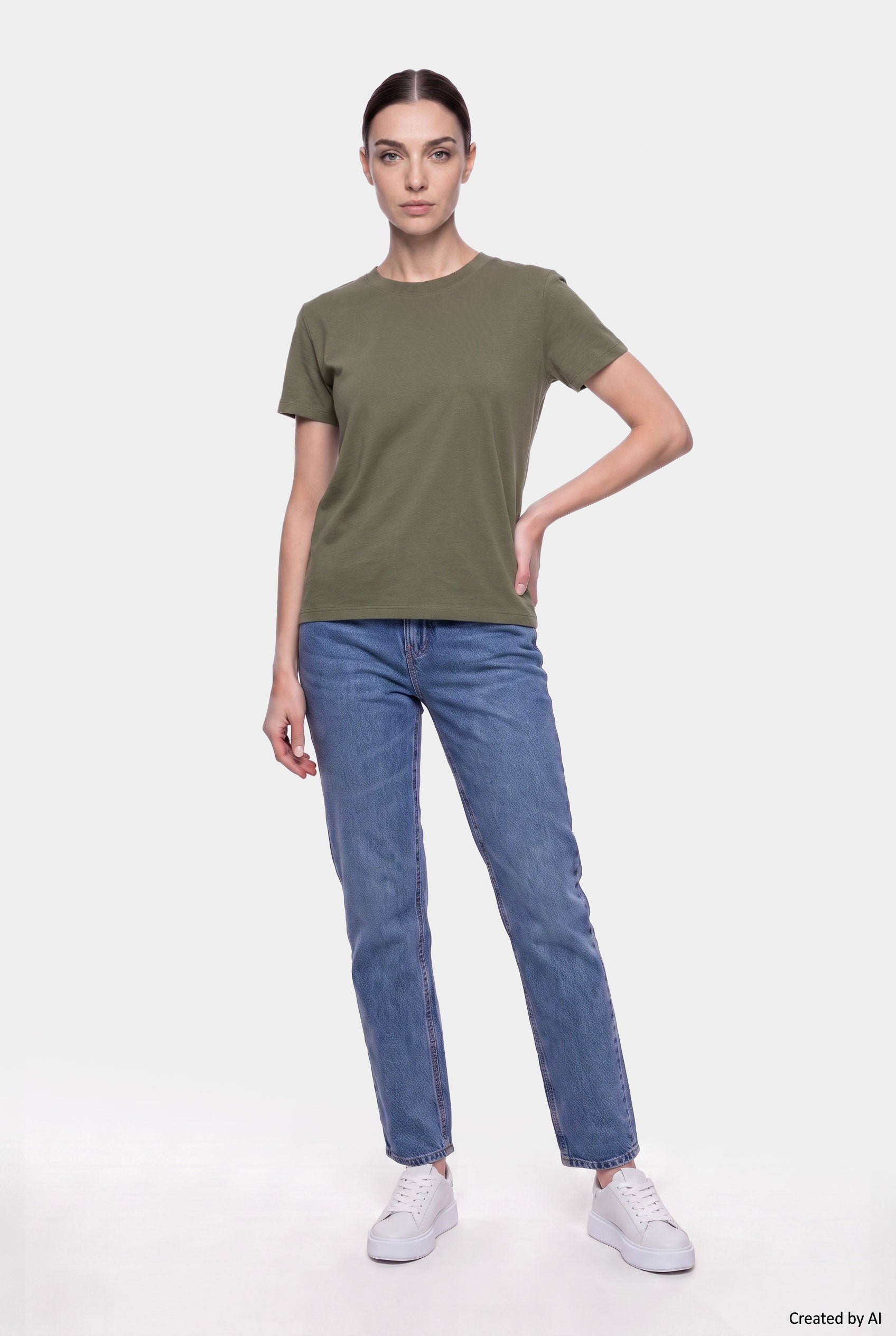 EASY PEASY T-shirt donna militare