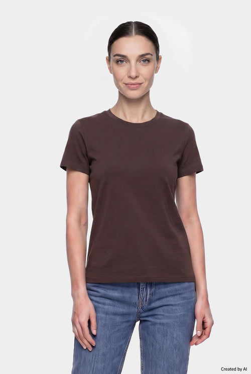 EASY PEASY T-shirt donna marrone
