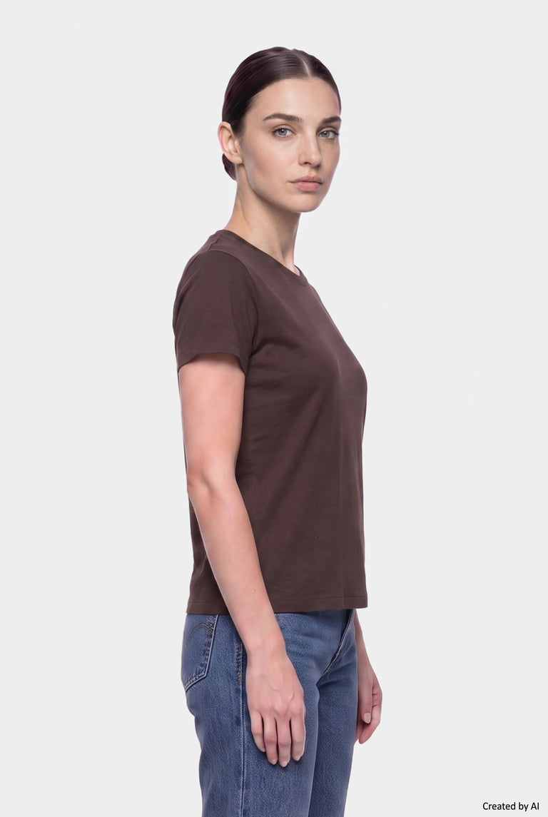 EASY PEASY T-shirt donna marrone