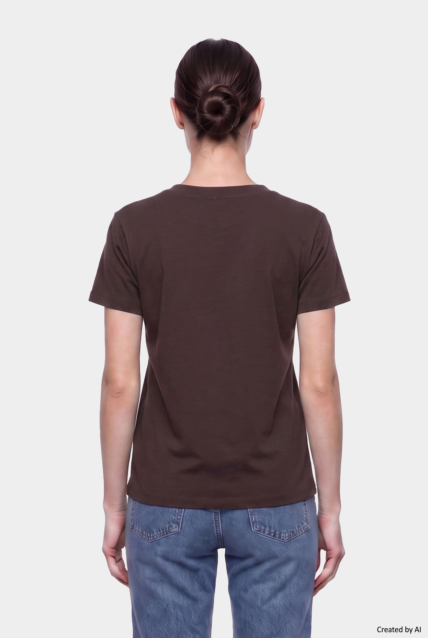 EASY PEASY T-shirt donna marrone