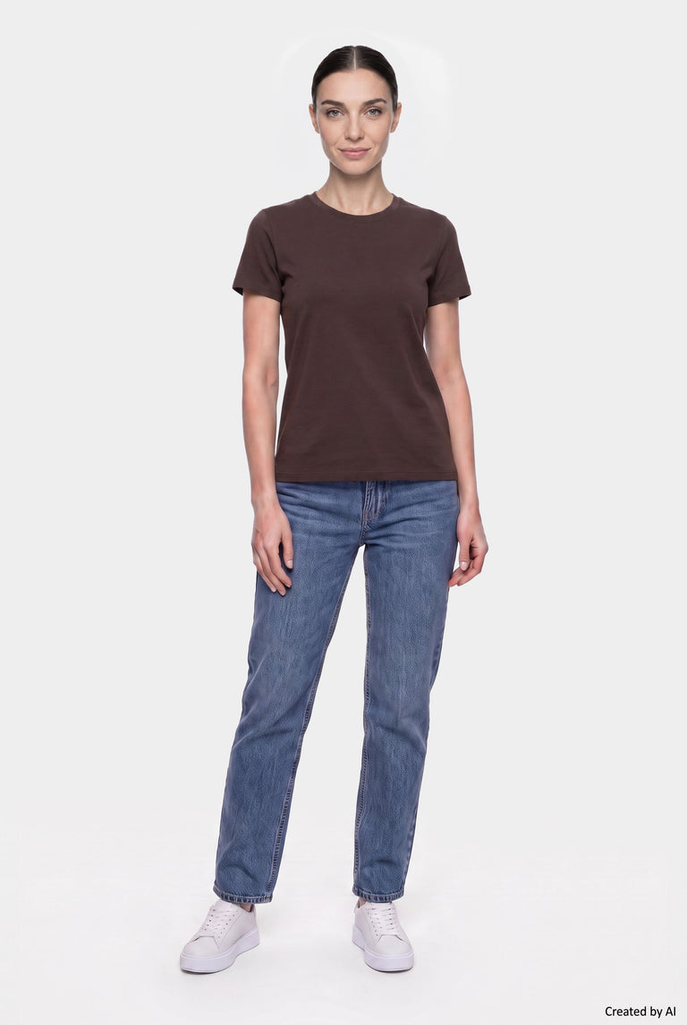 EASY PEASY T-shirt donna marrone
