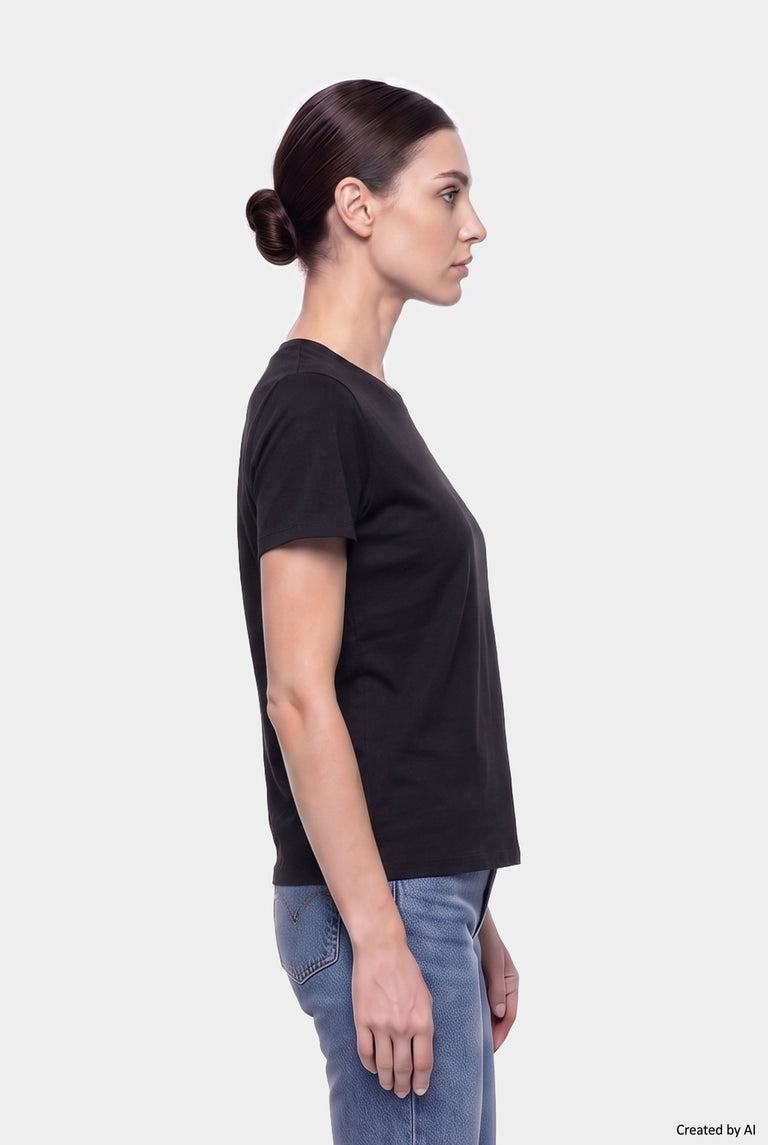 EASY PEASY T-shirt donna nera